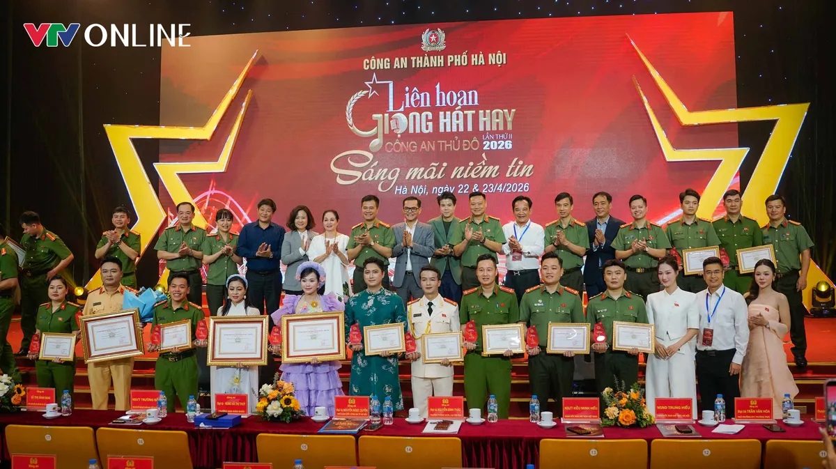 Li&ecirc;n hoan Giọng h&aacute;t hay C&ocirc;ng an Thủ đ&ocirc; 2026: T&ocirc;n vinh những giọng ca chiến sĩ - Ảnh 1.