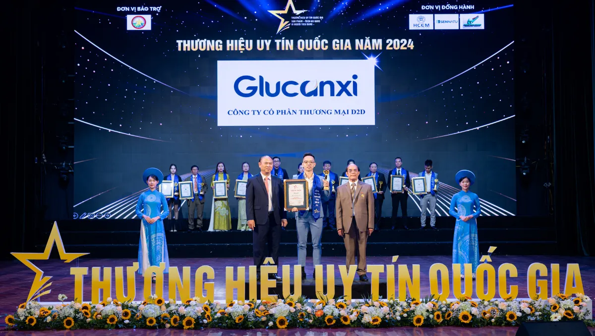 Glucanxi vinh dự đạt giải thưởng “Top 10 thương hiệu uy tín Quốc Gia” - Ảnh 1.