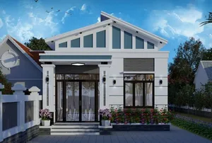 Nhà cấp 4 mái lệch – lựa chọn mới cho không gian sống hiện đại