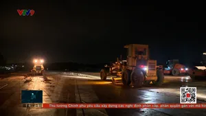 Dự án trọng điểm thi công đêm tránh mưa