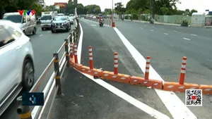 Hiệu quả của dải phân cách mềm nhà ga T3 Tân Sơn Nhất