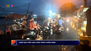 Ngập triền miên ngay cạnh công trình chống ngập