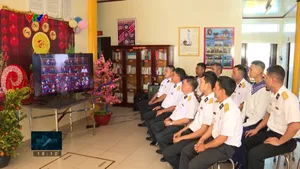 Chiến sĩ nhà dàn DK1 hướng về Đại hội XIV của Đảng