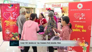 "Chợ Tết nhân ái" tại thành phố nghĩa tình