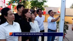 Không khí ngày hội bầu cử tại Khánh Hòa