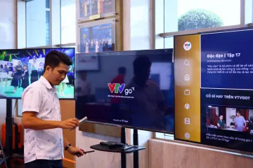 Trải nghiệm VTVGo phiên bản mới nhất tại triển lãm Ứng dụng công nghệ mới thúc đẩy chuyển đổi số trong truyền hình