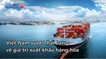 Việt Nam vượt Thái Lan về giá trị xuất khẩu hàng hóa