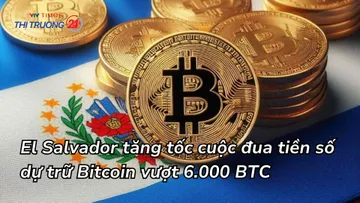 El Salvador tăng tốc cuộc đua tiền số, dự trữ Bitcoin vượt 6.000 BTC