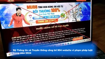 Hơn 900 website vi phạm pháp luật trong năm 2024
