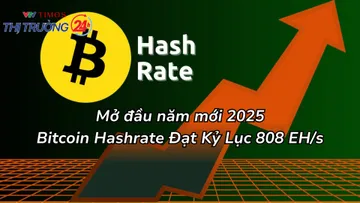 Mở đầu năm mới 2025, Bitcoin Hashrate Đạt Kỷ Lục 808 EH/s