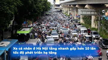 Xe cá nhân ở Hà Nội tăng nhanh gấp hơn 10 lần tốc độ phát triển hạ tầng