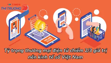 Tỷ trọng thương mại điện tử chiếm 2/3 giá trị nền kinh tế số Việt Nam