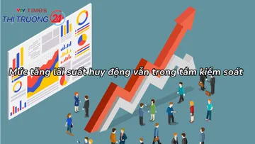 Mức tăng lãi suất huy động vẫn trong tầm kiểm soát