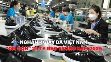 Ngành da giày Việt Nam “ôm gọn” 29 tỷ USD trong năm 2025