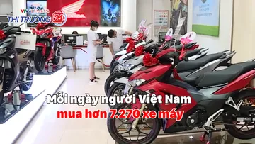 Mỗi ngày người Việt Nam mua hơn 7.270 xe máy