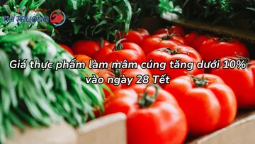 Giá thực phẩm làm mâm cúng tăng dưới 10% vào ngày 28 Tết