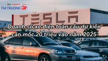 Doanh số xe điện toàn cầu dự kiến cán mốc 20 triệu năm nay