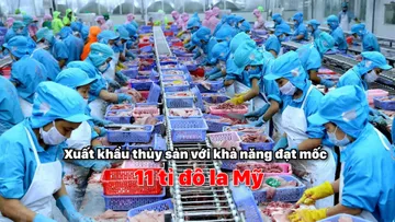 Xuất khẩu thủy sản với khả năng đạt mốc 11 tỷ USD