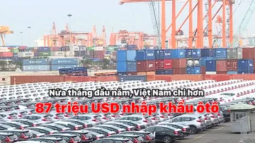 Nửa tháng đầu năm, Việt Nam chi hơn 87 triệu USD nhập khẩu ô tô