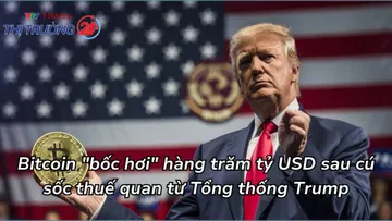 Bitcoin "bốc hơi" hàng trăm tỷ USD sau cú sốc thuế quan từ Tổng thống Trump