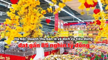 Hà Nội: Doanh thu bán lẻ và dịch vụ tiêu dùng đạt gần 85 nghìn tỷ đồng