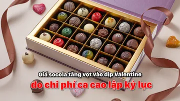 Giá socola tăng vọt dịp Valentine