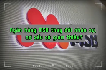 Ngân Hàng MSB thay đổi nhân sự, nợ xấu có giảm thiểu?