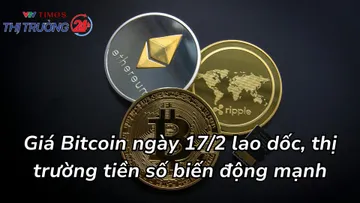 Giá Bitcoin ngày 17/2 lao dốc, thị trường tiền số biến động mạnh