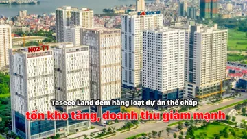 Taseco Land đem hàng loạt dự án thế chấp, tồn kho tăng, doanh thu giảm mạnh