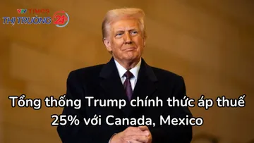 Tổng thống Trump chính thức áp thuế 25% với Canada, Mexico