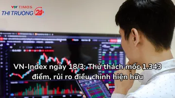 VN-Index ngày 18/3: Thử thách mốc 1.343 điểm, rủi ro điều chỉnh hiện hữu