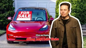 Chủ xe Tesla đồng loạt bán tháo