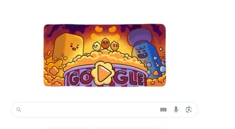 Google tôn vinh bỏng ngô bằng doodle đặc biệt