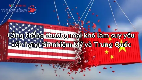 Căng thẳng thương mại khó làm suy yếu xếp hạng tín nhiệm Mỹ và Trung Quốc