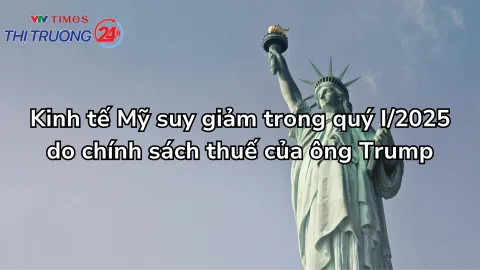 Kinh tế Mỹ suy giảm trong quý I/2025 do chính sách thuế của ông Trump