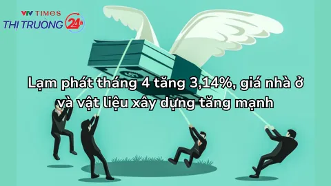 Lạm phát tháng 4 tăng 3,14%, giá nhà ở và vật liệu xây dựng tăng mạnh