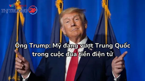 Ông Trump: Mỹ đang vượt Trung Quốc trong cuộc đua tiền điện tử