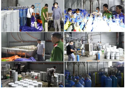 Đánh sập đường dây sản xuất, tiêu thụ 65 tấn khí cười, thu lợi bất chính 6,5 tỷ đồng
