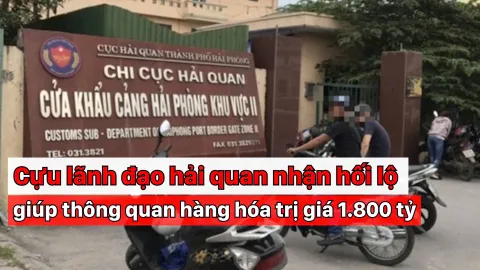 Cựu lãnh đạo Hải quan nhận hối lộ giúp thông quan hàng hóa trị giá 1800 tỷ đồng