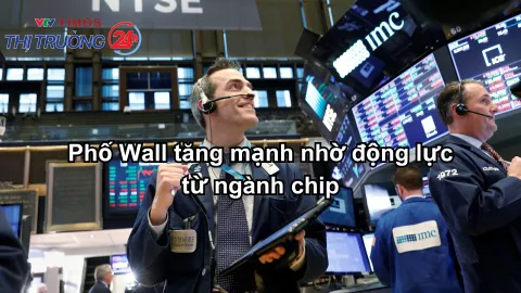 Phố Wall tăng mạnh nhờ động lực từ ngành chip