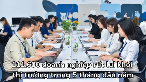 111.600 doanh nghiệp rút lui khỏi thị trường trong 5 tháng đầu năm, gần bằng số gia nhập