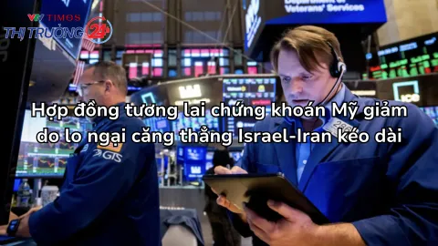 Hợp đồng tương lai chứng khoán Mỹ giảm do lo ngại căng thẳng Israel-Iran kéo dài