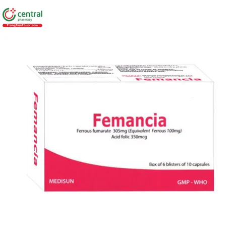 Thuốc điều trị thiếu máu Femancia bị thu hồi do vi phạm chất lượng