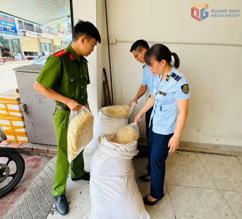 Thu giữ 100 kg ruốc gà không có hóa đơn, chứng từ tại cơ sở kinh doanh