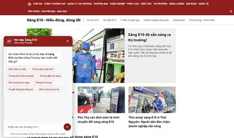 Chatbot giải đáp hàng trăm câu hỏi về sử dụng xăng E10