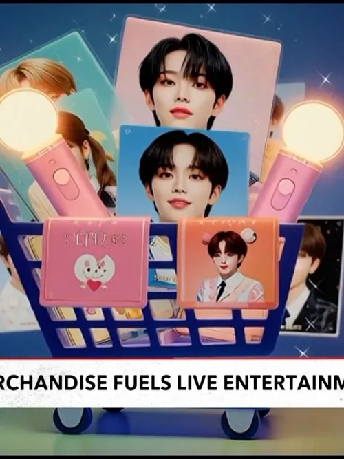 Idol merchandise fuels live entertainment