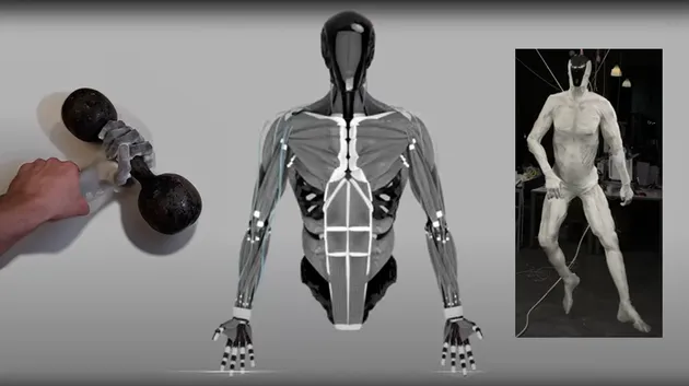 Protoclone: Robot "người nhân tạo" với 1.000 cơ bắp mềm dẻo như người thật