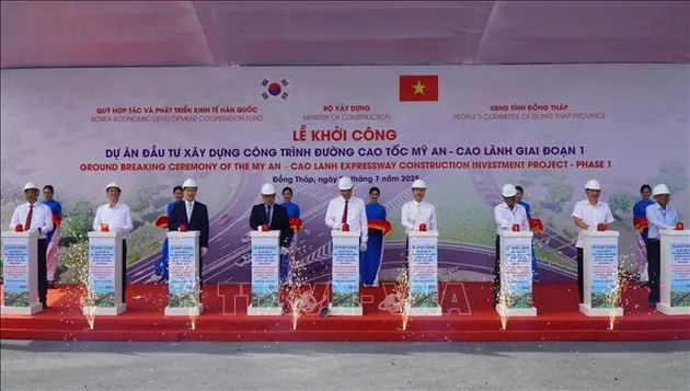 Khởi công cao tốc Mỹ An - Cao Lãnh giai đoạn 1 hơn 6.120 tỷ đồng