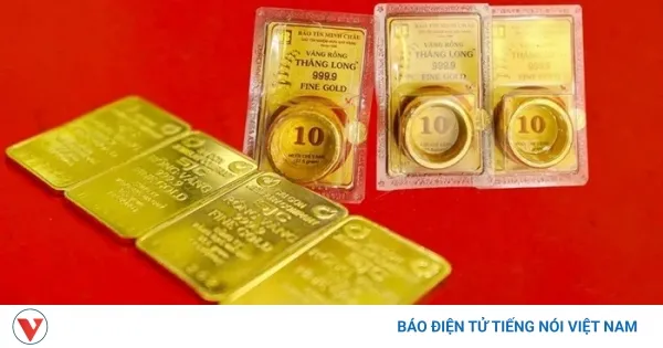 Giá vàng hôm nay 31/8: Giá vàng trong nước cao hơn thế giới hơn 20 triệu đồng/lượng
