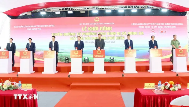 Hưng Yên khởi công tuyến đường kết nối phường Thái Bình và Phố Hiến